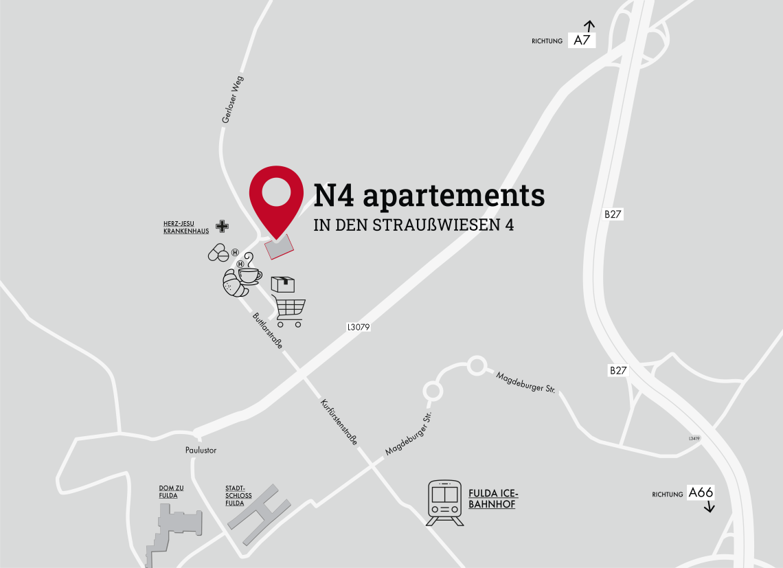 N4 Apartments Location auf Google Maps